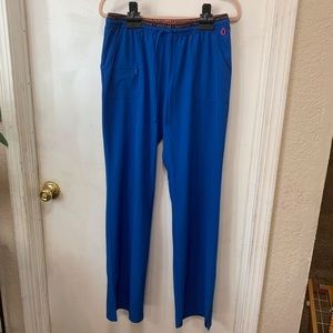 HEARTSOUL bright blue scrub pants Sz large tall.